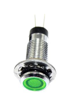 Mallory FL1M-8FJ-2-G12V LED GRN 8MM NUT 12VAC/DC UL STK &pound; 99AC2406