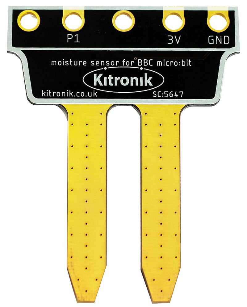 Kitronik 5647 Development Board Prong Soil Moisture Sensor for micro:bit Integrated Probes