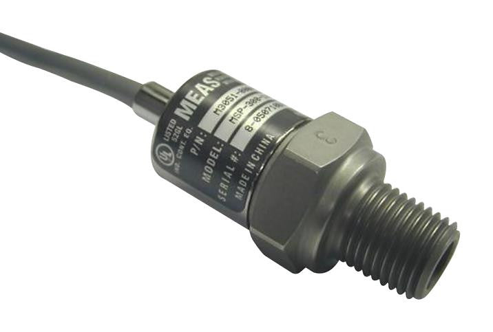 SENSOR SOLUTIONS - TE CONNECTIVITY M3021-000005-100PG PRESSURE SENSOR, 100PSI, 1/4"-18 NPT