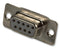 CINCH CONNECTIVITY SOLUTIONS DE-9ST-0-LF D Sub Connector, 9 Contacts, Receptacle, DE, Basic D Series, Metal Body, Solder