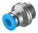 Festo QS-G1/4-6-I Pneumatic Fitting Push-In G1/4 14 bar 6 mm Brass QS