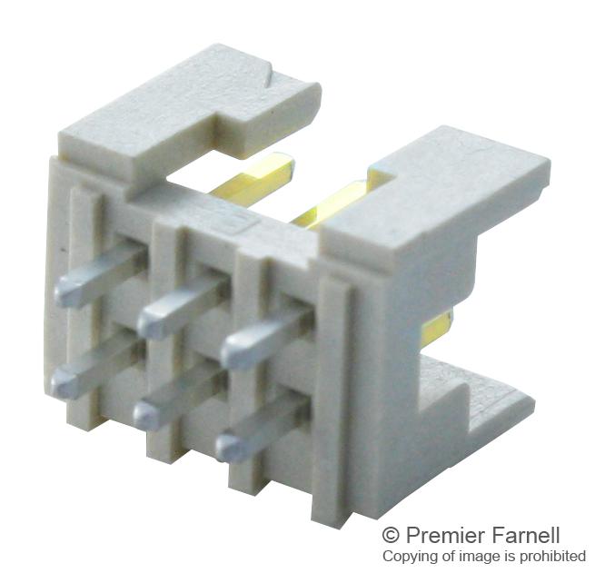 Amphenol Communications Solutions 10075025-G01-06LF 10075025-G01-06LF Pin Header Vertical Wire-to-Board 2 mm Rows 6 Contacts Through Hole Straight