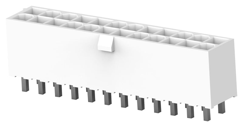 AMP - TE Connectivity 2-2825272-4 Rectangular Power Connector 24 Contacts VAL-U-LOK HCS Series PCB Mount Through Hole 4.2 mm New