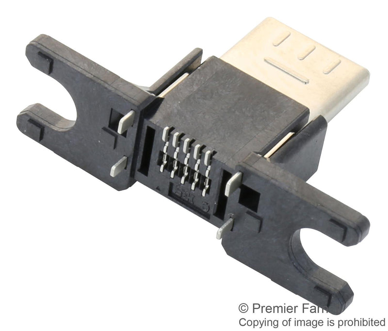 HIROSE(HRS) ZX80-B-5SA(30) USB Connector Cradle Micro Type B 2.0 Plug 5 Ways Surface Mount Through Hole