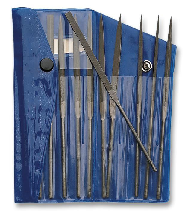 DURATOOL FILE SET 1 NEEDLE FILE SET, 165MM, CUT 2