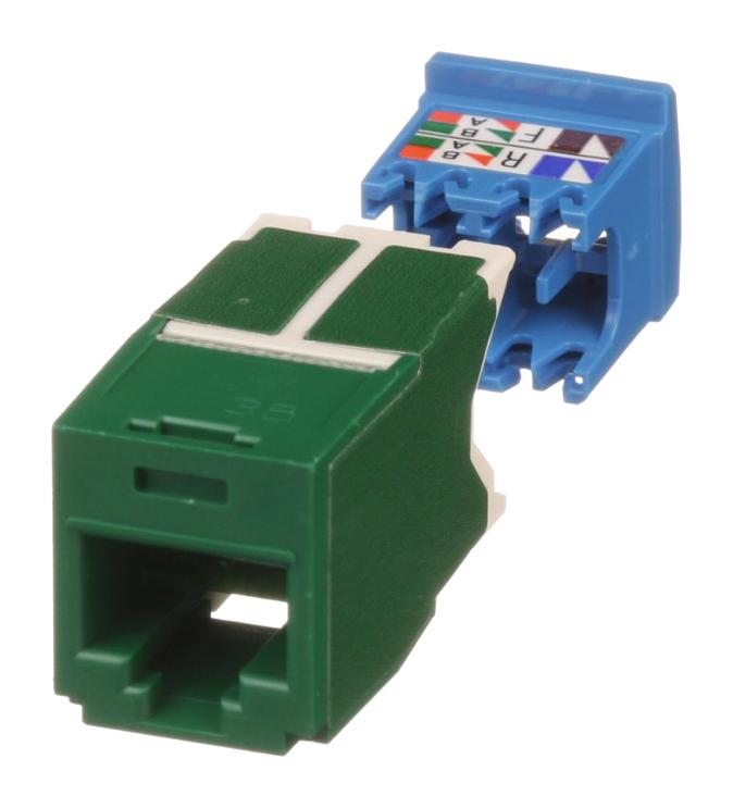 Panduit CJ6X88TGGR-24 CJ6X88TGGR-24 RJ45 Conn Jack 8P8C 1PORT Green