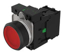 EAO 45-1231.11E6.000.102 ILLUM INDUSTRIAL PB SW, SPST, 10A, RED