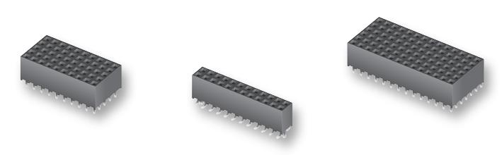 Samtec SQW-116-01-L-D Board-To-Board Connector 2 mm 32 Contacts Receptacle SQW Series Through Hole Rows