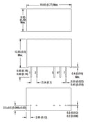 Murata Power Solutions MEJ2S0503SC MEJ2S0503SC Isolated Through Hole DC/DC Converter Medical 1:1 2 W 1 Output 3.3 V 606 mA