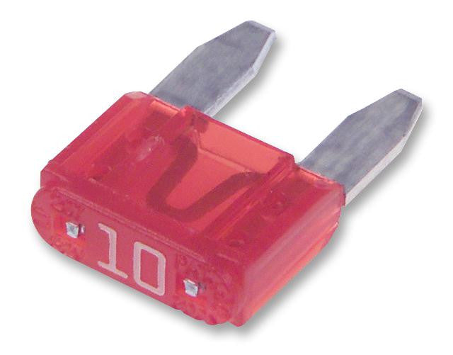 LITTELFUSE 0297010.WXNV Fuse, Automotive, 10 A, MINI 297 Series, Fast Acting, 32 V, 10.9mm x 3.8mm x 8.8mm