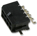 MOLEX 43045-0609 Micro-Fit 3.0 Header, SMT, 2 Row, Right Angle, with Solder Tab, 6 Way, Glow Wire Compatible