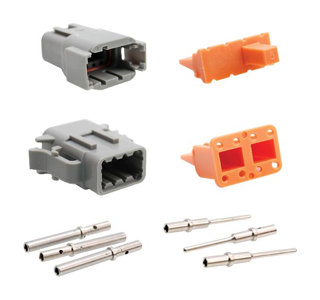 Amphenol SINE/TUCHEL ATM8PS-CKIT ATM8PS-CKIT Plug &amp; Rcpt Connector KIT Thermoplastic