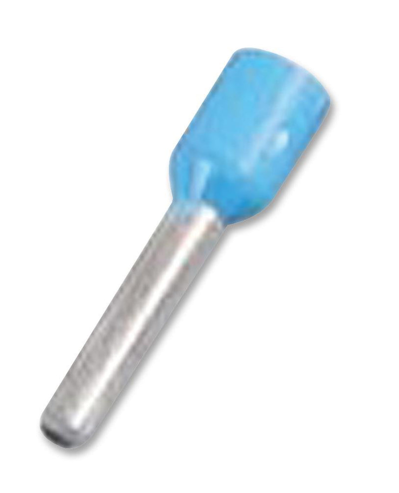 MULTICOMP E0306-TURQUOISE Wire Ferrule, E Series, 24 AWG, 6 mm, 10.4 mm, Turquoise, 0.34 mm&sup2;