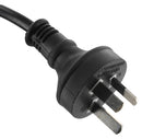 Multicomp PRO GW-151641 Mains Power Cord Plug Australia to IEC 60320 C13 2.5 m 10 A 250 VAC Black