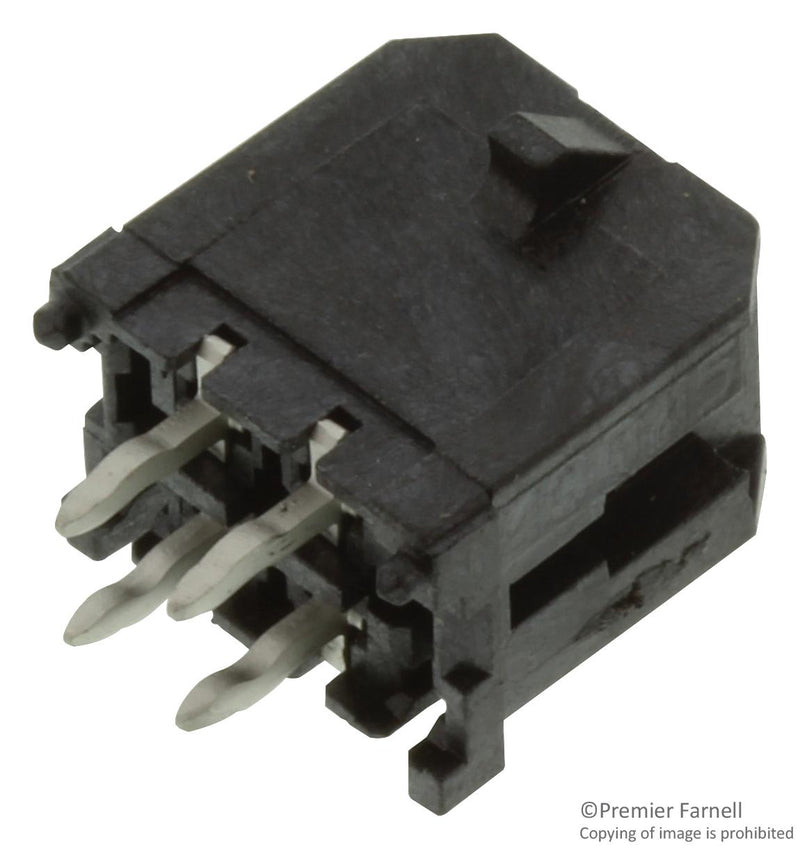 Molex 43045-0414 Wire-To-Board Connector 3 mm 4 Contacts Header Micro-Fit 3.0 43045 Series Through Hole 2 Rows