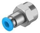 Festo QSF-1/4-6-B Pneumatic Fitting Push-In G1/4 14 bar 6 mm Brass QSF