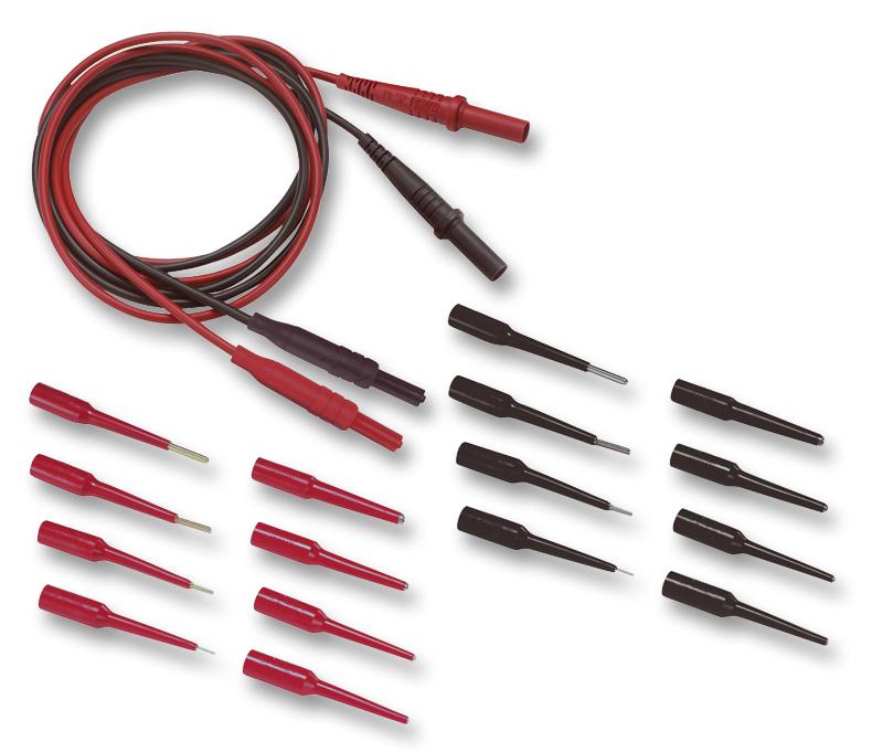 POMONA 6481 Test Lead Kit, 18 Piece, Red & Black Adapter, Models 3560/61/62/63/64/65, 4690/91 & 6358 Lead Set