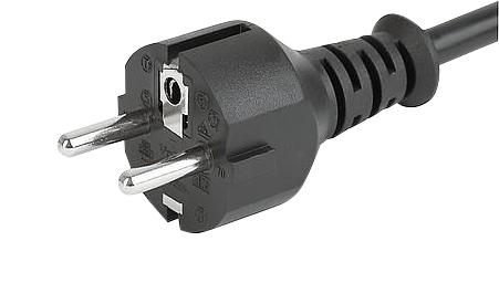 Schurter 6051.2093 PWR Cord IEC C13-CEE 7/7 Plug 9.8FT