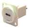 Cliff Electronic Components CP30211W CP30211W USB Adapter CSK Hole Type C Receptacle Plug Feedthrough