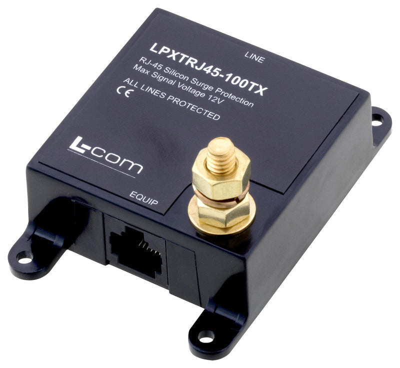 L-COM LPXTRJ45-100TX 10/100BT Data Line Protector 12VDC