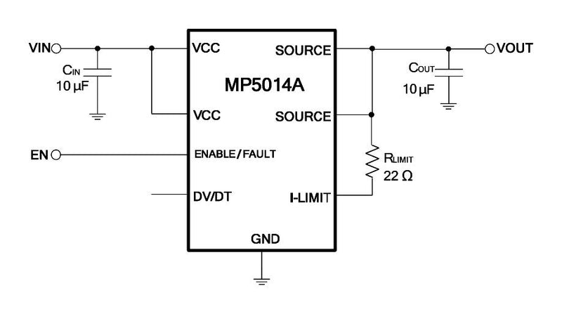 Monolithic Power Systems (MPS) MP5014AGJ-P Load Distribution Switch Active High 1 Output 13.8 V Input 5 A 0.036 ohm TSOT-23-8 New