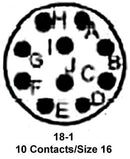 Amphenol Industrial 97-3101A-18-1S Circular Connector Receptacle Size 18 1