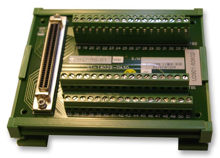 Keysight Technologies U2902A Terminal Board With SCSI-II 68 Pin Connector 2 Meter Cable