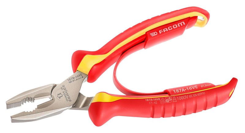 Facom 187A.16VE 187A.16VE Combination Pliers 1.8 mm Jaw Opening 165 Length New