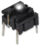 Multimec 5GTH93561 Tactile Switch 5G Series Top Actuated Through Hole Plunger for Cap 350 gf