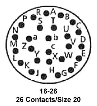 Amphenol Aerospace MS3126E16-26S Circular Connector Plug Size 16 26 Position Cable