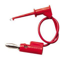 Pomona 5053-24-2 Test Lead Micrograbber Hook Clip to 4mm Banana Plug Red 150 Vrms 3 A 610 mm