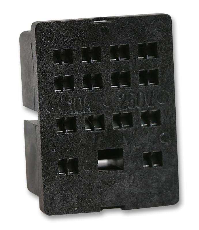 Schrack - TE Connectivity PT78600 Relay Socket Through Hole Solder 14 Pins 6 A 240 VAC PT Series