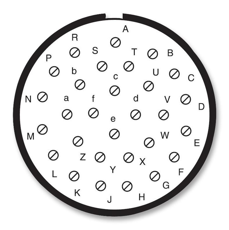 Amphenol Industrial D38999/26WJ29SE D38999/26WJ29SE Circular Connector MIL-DTL-38999 Series III Straight Plug 29 Contacts Crimp Socket Threaded