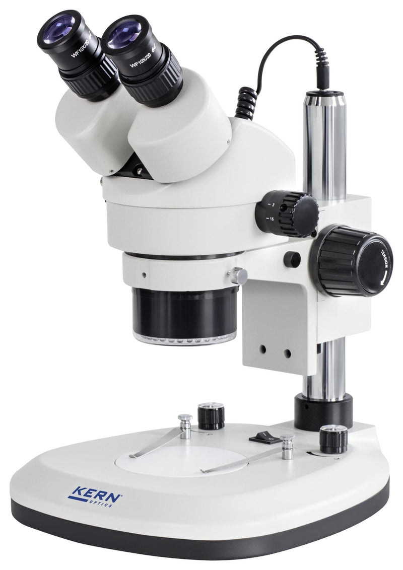 Kern OZL 466 Microscope Stereo Trinocular Pillar Style 0.7X / 4.5 X Magnification OZL-46 Series