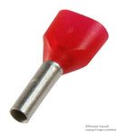 WEIDMULLER 9004410000 FERRULES,TWIN WIRE END,1.5MM2,CRIMP,RED