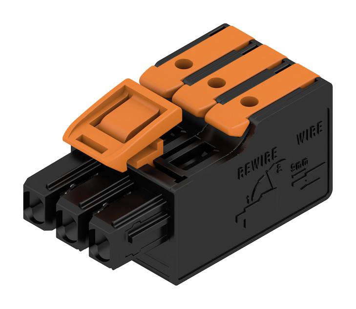 Weidmuller 2741680000 2741680000 Pluggable Terminal Block 5 mm 3 Ways 20AWG to 14AWG 2.5 mm&Acirc;&sup2; Snap In 26.8 A