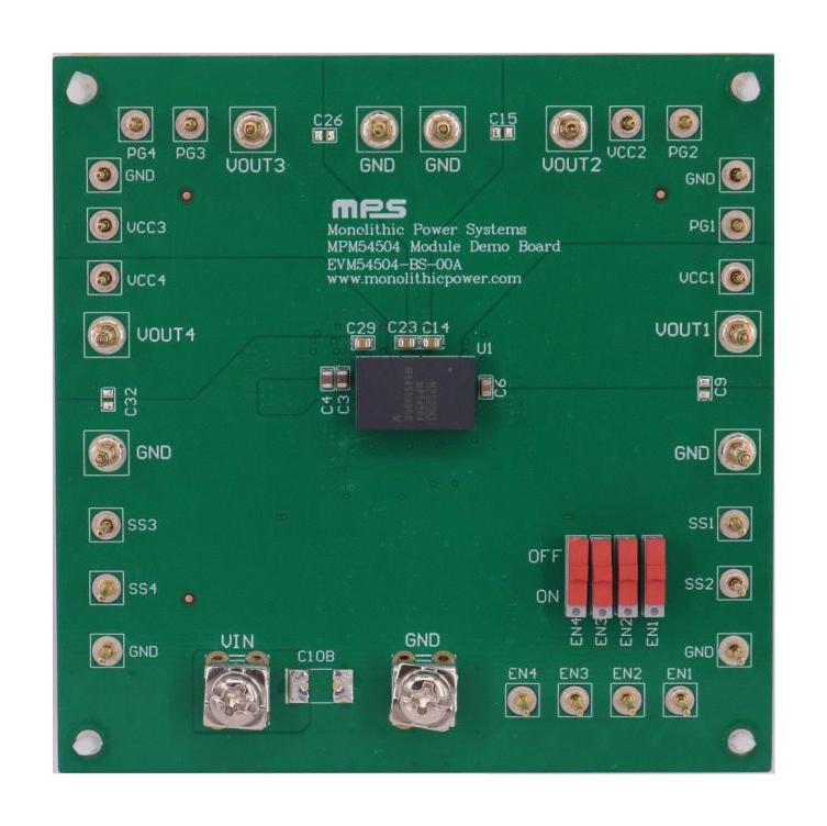 Monolithic Power Systems (MPS) EVM54504-BS-00A EVM54504-BS-00A Evaluation Board MPM54504GBS Step-Down (Buck) Module Management New