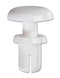 TR Fastenings TRSR 5065 W Snap Rivet White Nylon 6 5.2 mm Mount 3.5 - 4.5 Grip 2.2 Depth 9 Ext Diameter