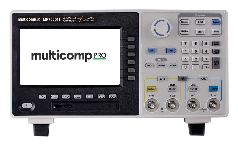 Multicomp PRO MP750511 2-Channel Arbitrary Waveform Generator 60MHz