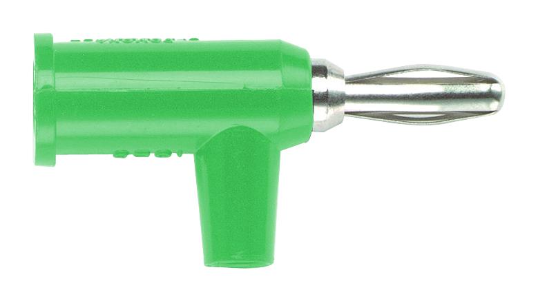 Pomona 1825-5 Banana Plug w/ Safety Collar 15A Solderless Set Screw Green