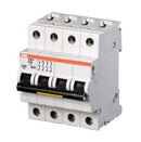 ABB S204MC25 Thermal Magnetic Circuit Breaker C Curve S200M Series 25 A 4 Pole 125 VDC 440 VAC DIN Rail