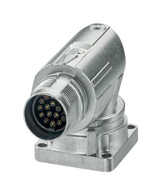 Phoenix Contact M17-17S1N8AA600S Circular Connector Right Angle Panel Mount Receptacle 17 Contacts