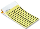 RAYCHEM - TE CONNECTIVITY TEK1138-N Label, TEK Pocket Pack, Write-On, 11mm x 38mm, Vinyl Cloth, Yellow, 1, TEK