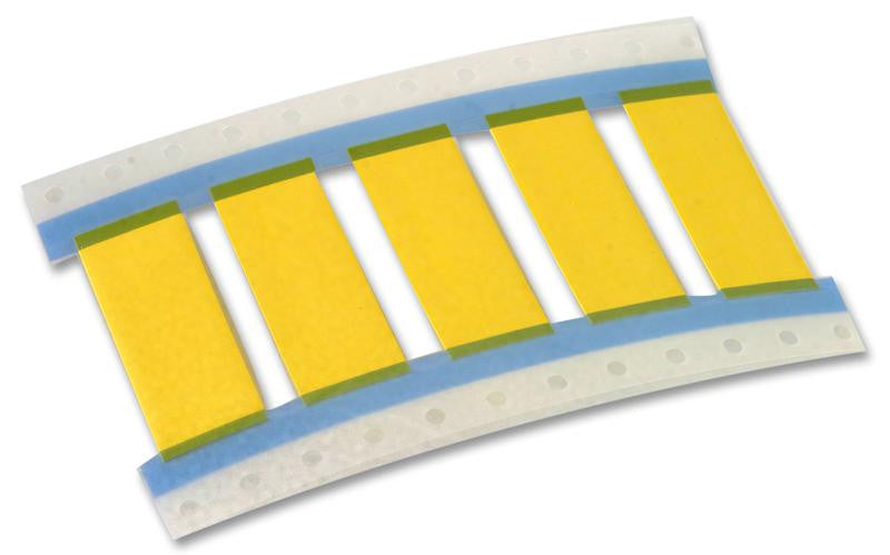 RAYCHEM - TE CONNECTIVITY TMS-SCE-1/2-2.0-4 Wire Marker, TMS SCE Thin Wall, Heat Shrinkable Sleeve, PO (Polyolefin), Yellow, 12.7mm x 50mm