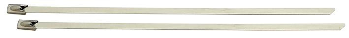 PRO POWER BU46-150 Cable Tie, Uncoated, Stainless Steel, Natural, 150 mm, 4.6 mm