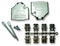 MH CONNECTORS MHDTZK15-RA-HI-K D Sub Backshell, Diecast, Rapid Assembly, DA, 180&deg;, Zinc Body