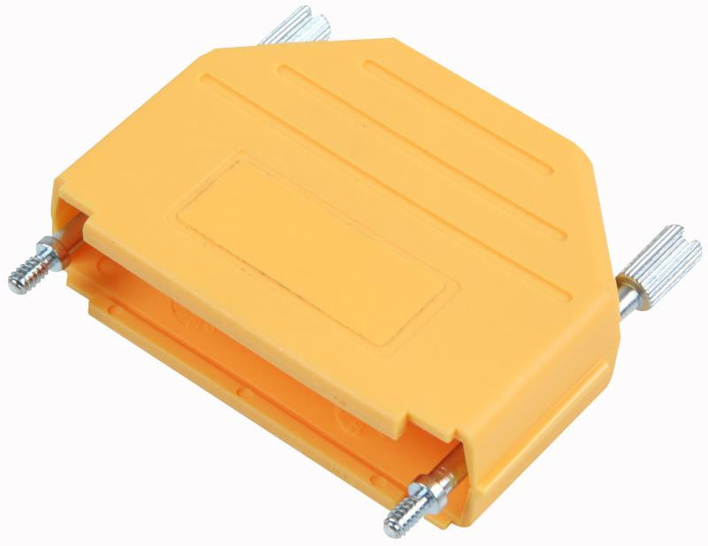 MH CONNECTORS MHDPPK25-Y-K D Sub Backshell, Yellow, MHDPPK Series, DB, 180&deg;, Nylon (Polyamide) Body