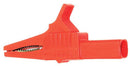 STAUBLI 66.9755-22 4mm Crocodile Clips in Red, 1000V/ 32A Rating