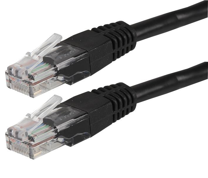 PRO SIGNAL PS11073 0.5m Black Cat 5e Patch Cable