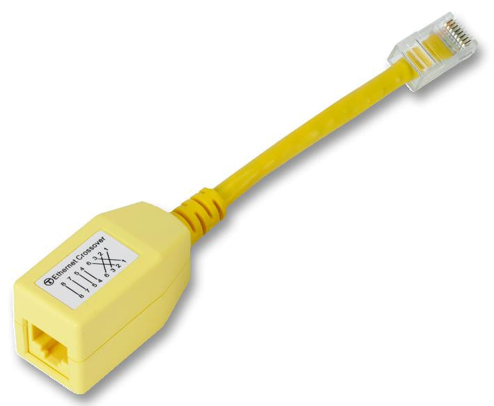 PRO SIGNAL F-AX Ethernet Cable, Patch Lead, Cat5e, RJ45 Socket to RJ45 Plug, Yellow, 150 mm